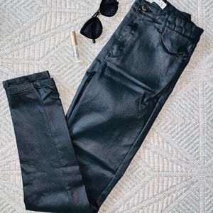 faux leather pants